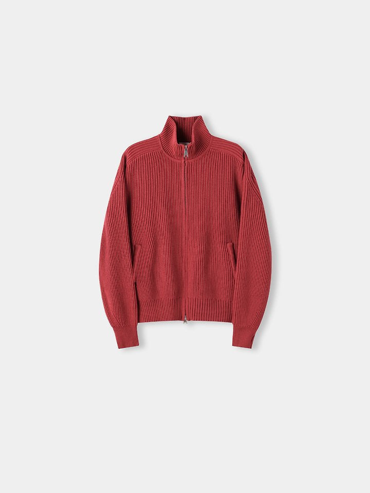 Faring Cotton Fingerhole Knit Zip-up 2