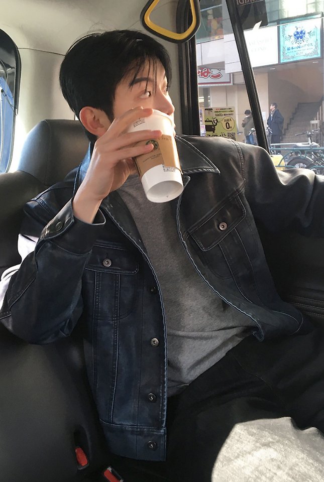 Rex Leather Trucker Black