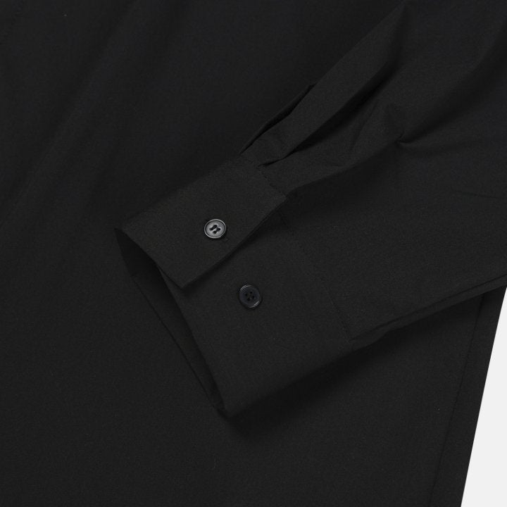 Bar-Tack Pleat Oversized Shirt