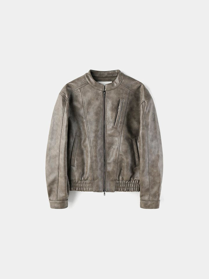 Zip Sporty Biker Jacket detail