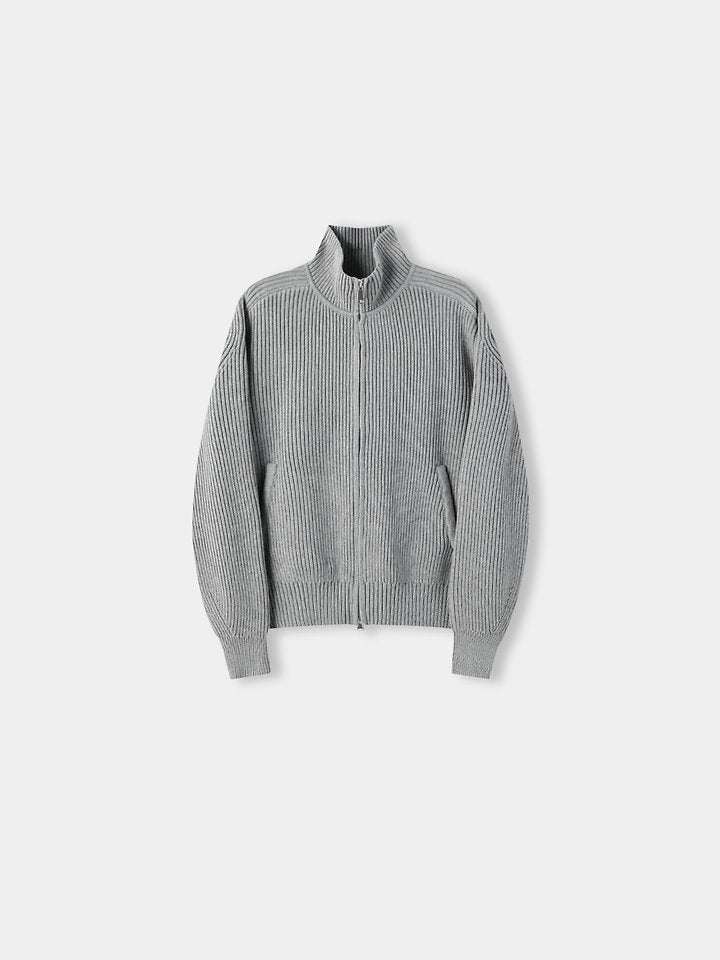 Faring Cotton Fingerhole Knit Zip-up 3