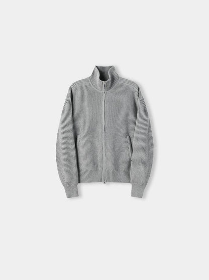 Faring Cotton Fingerhole Knit Zip-up 3