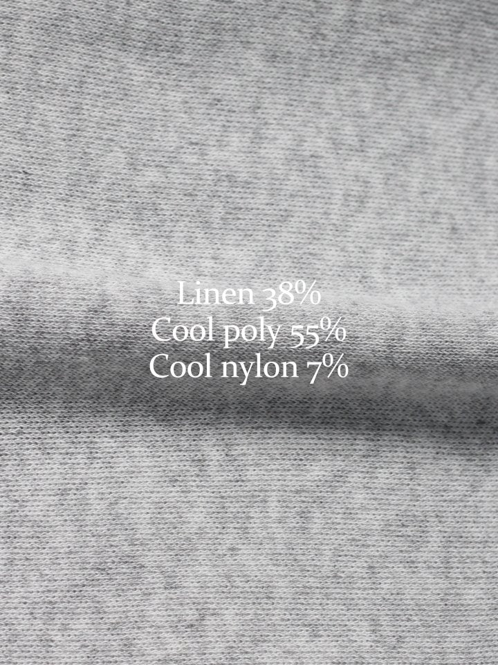 Linen Button Collar Knit