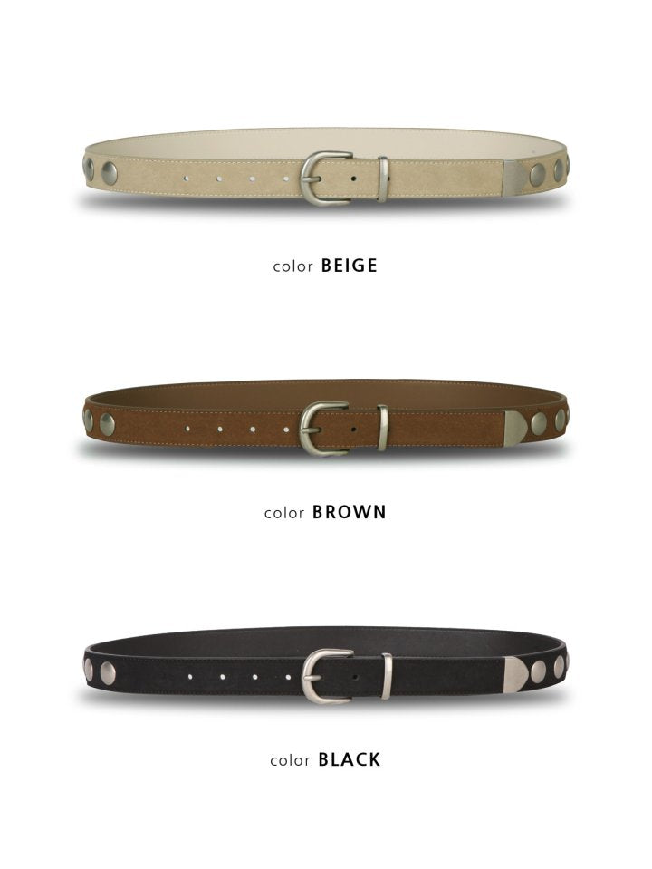 Noble Stud Leather Belt