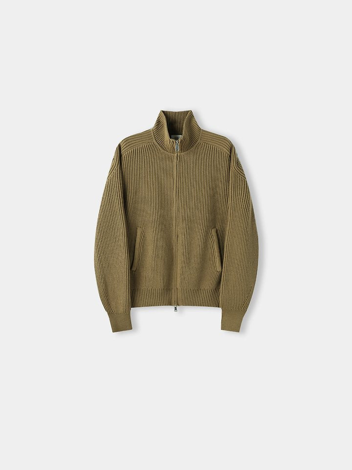 Faring Cotton Fingerhole Knit Zip-up 4