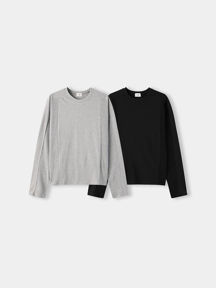 Waffle Mixed Long Sleeve