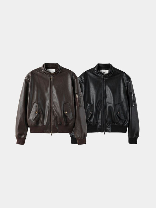 Vane Belt Leather Jacket 1