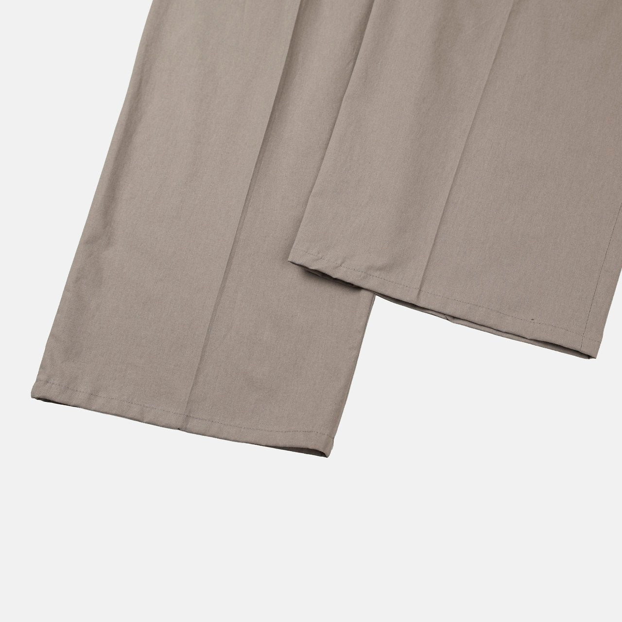 Washed Cotton Linen Balloon Deep-Tuck Slacks