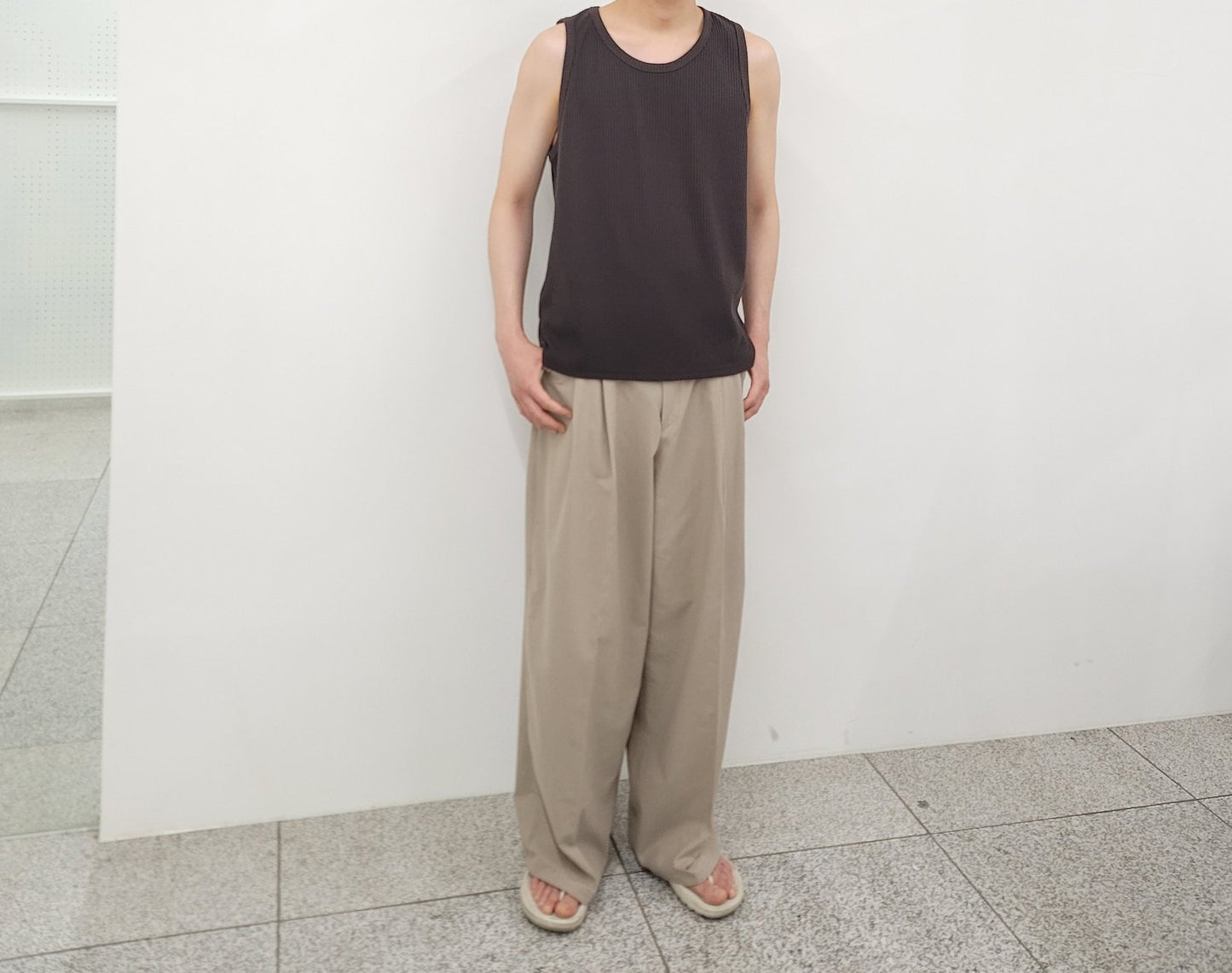 Rib Loose Fit Sleeveless Tee