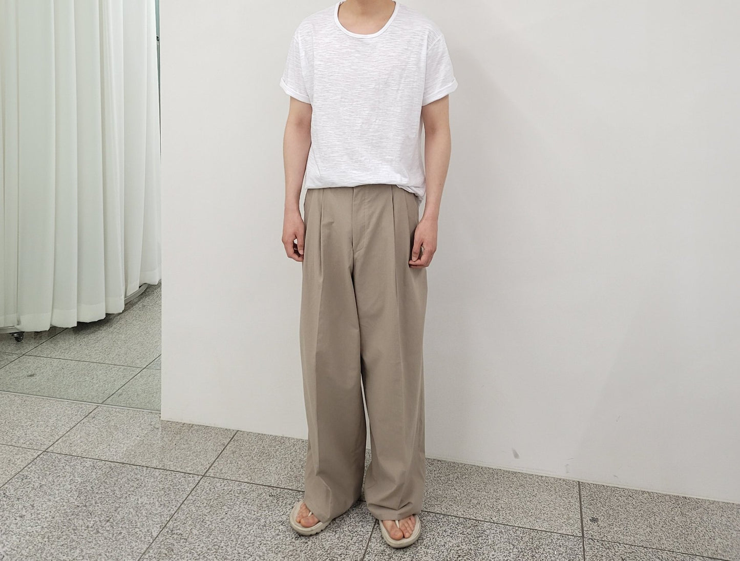 Pigment-Washed Nylon Shirt Jacket