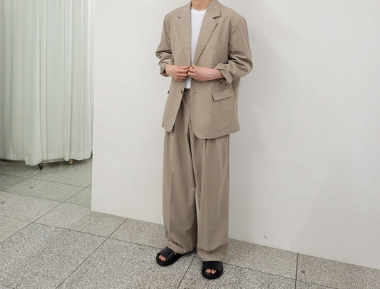Washed Cotton Linen Daddy Jacket