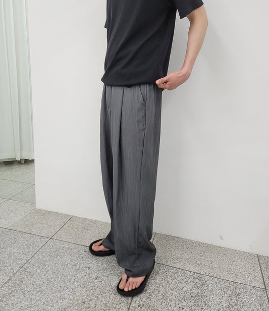 Cooling Deep-Tuck Wide Pants