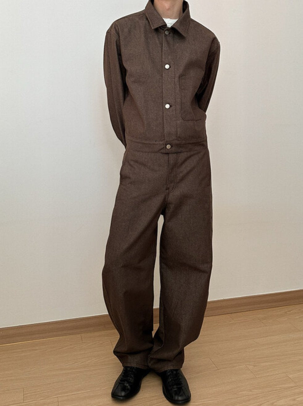 Non-Fading Cropped Denim Set