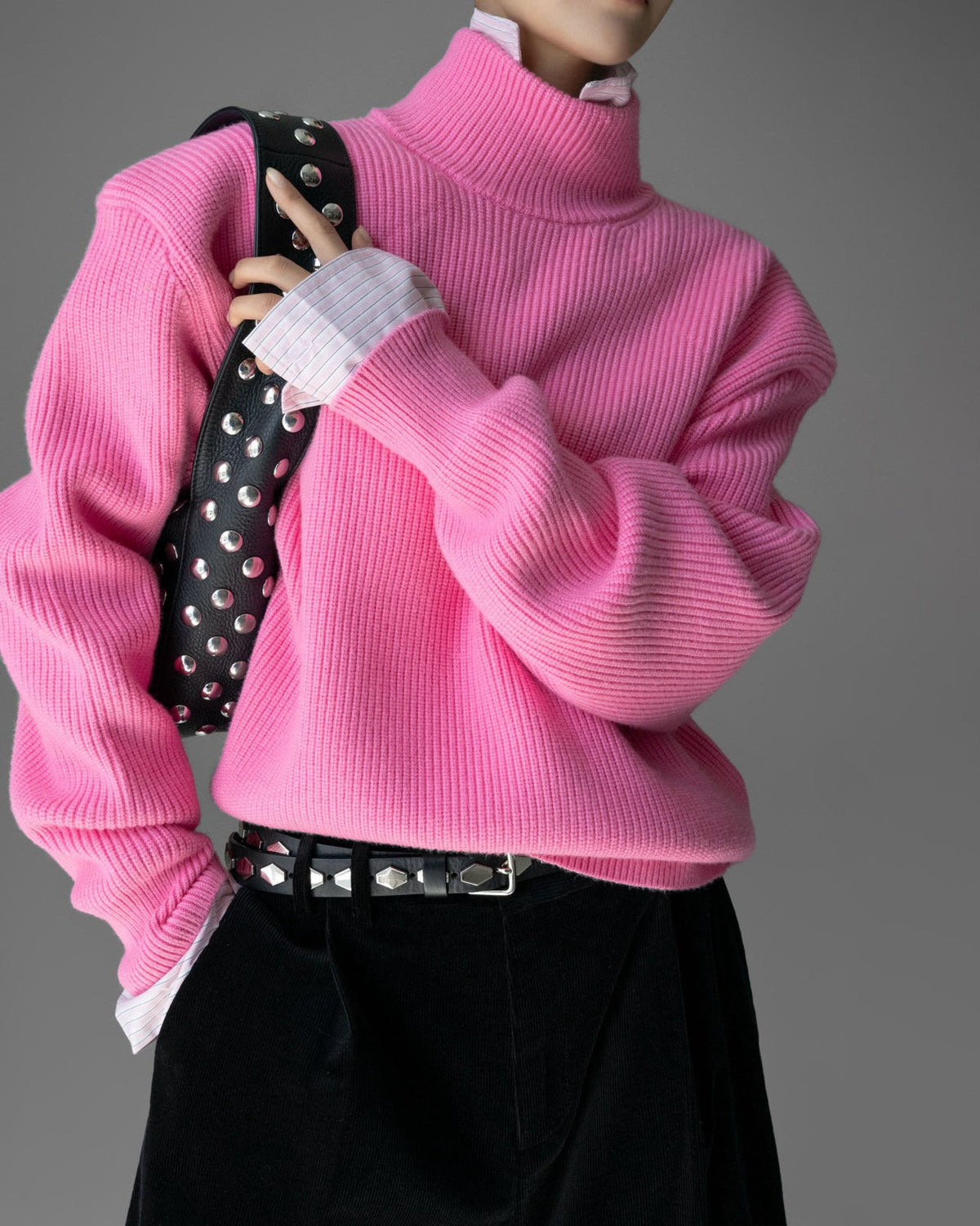 PAPERMOON Signature Wire-Structured Shoulder Knit