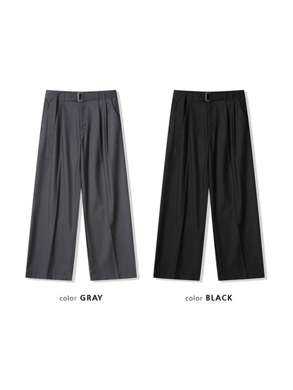 Wide Belted Slacks