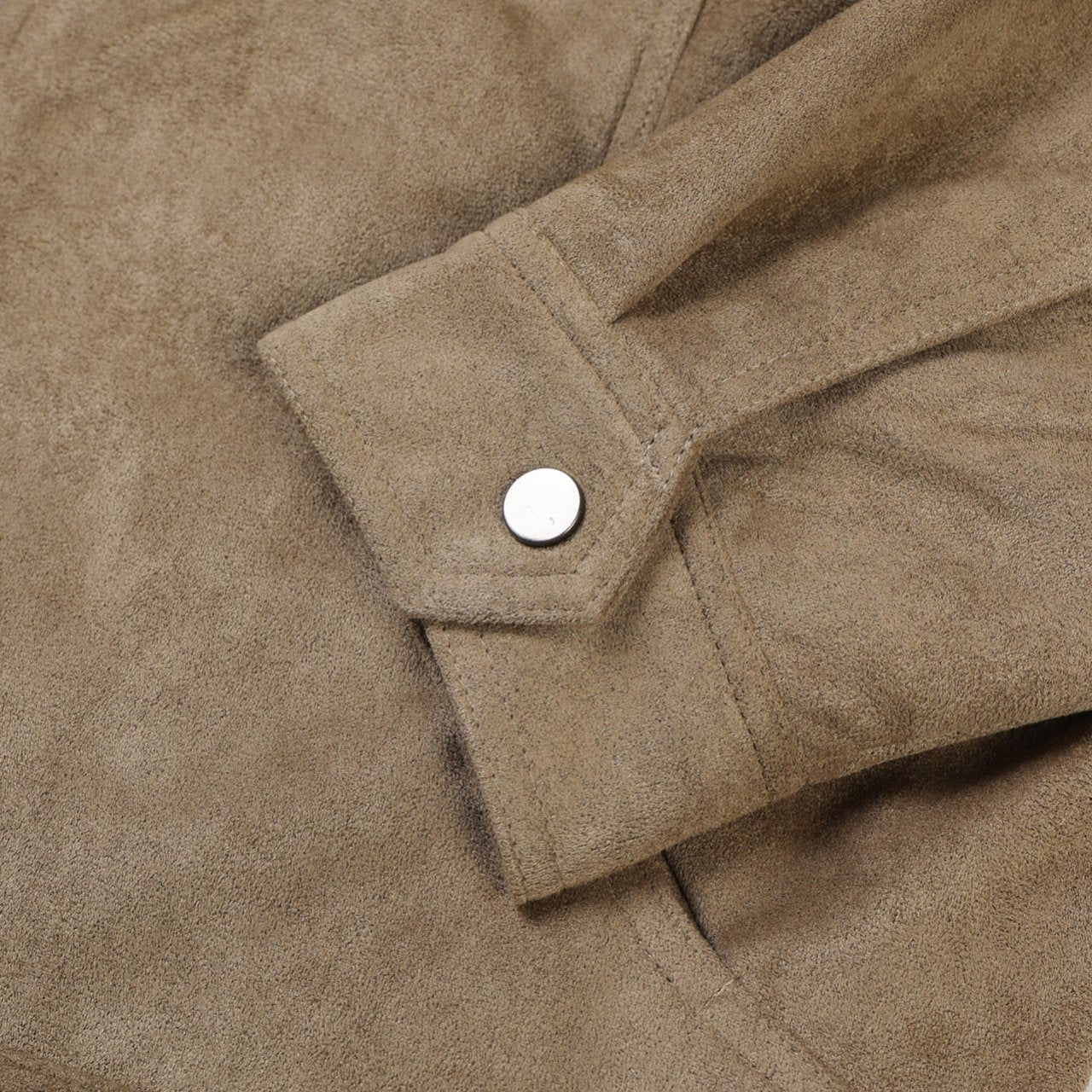 Folk Collar Suede Jacket