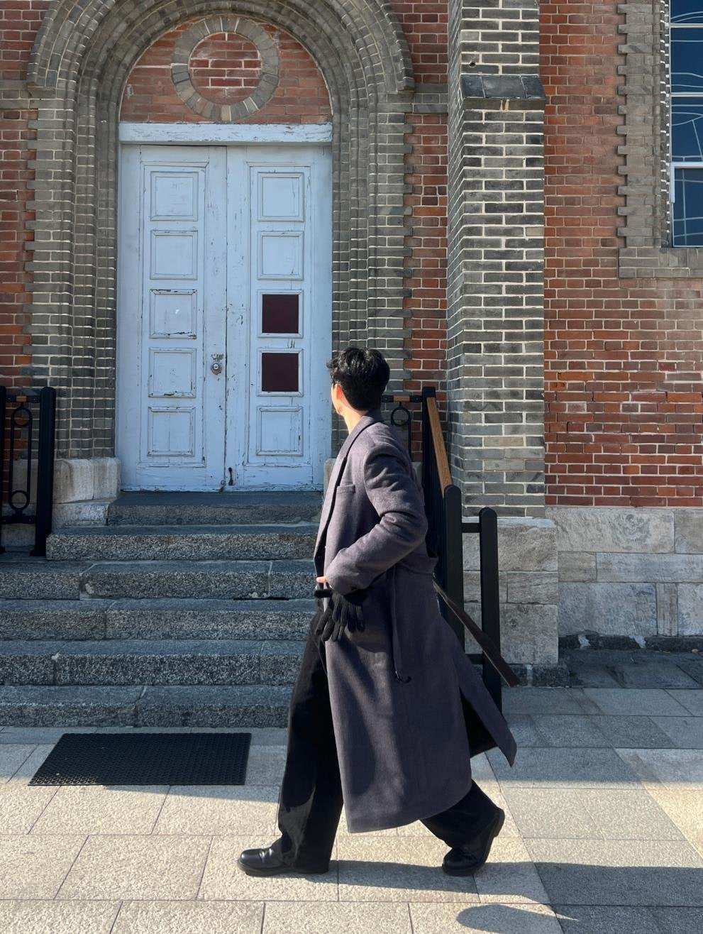 Belted Double Long Coat