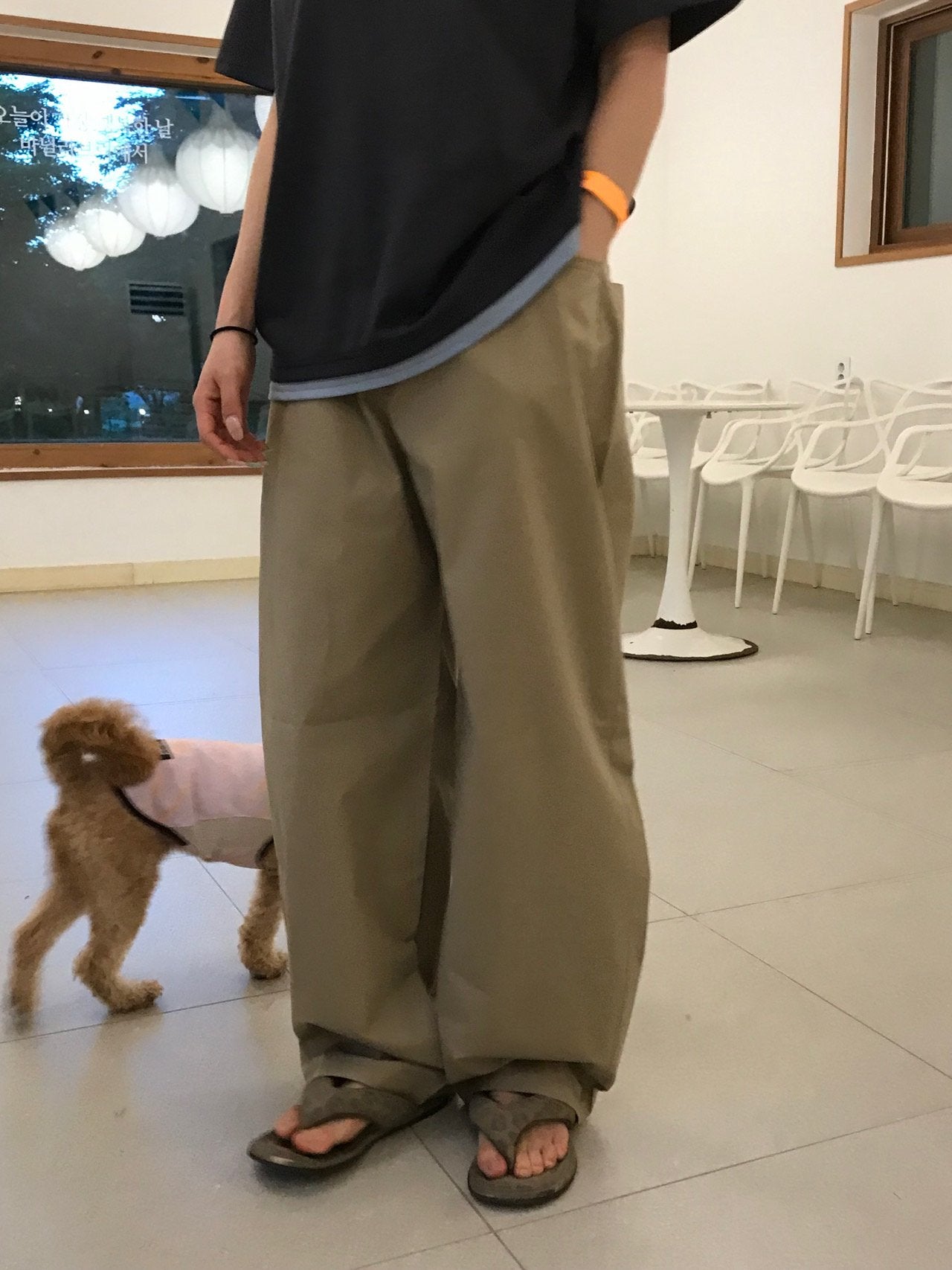 Volume Curve Cotton Balloon Pants