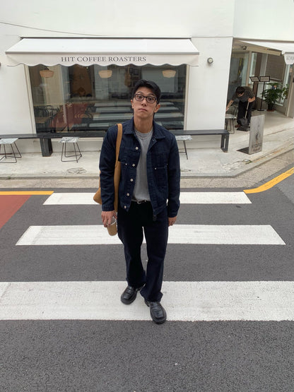 Luggage Ribbed Denim Jacket