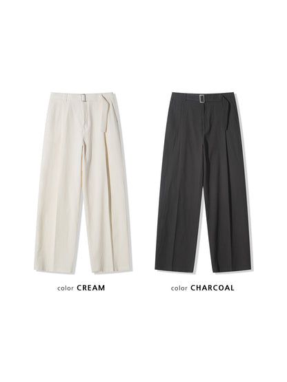 Flow Belted Wide-Leg Trousers