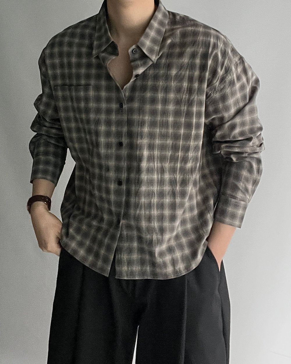 Spring Check Cropped Shirt