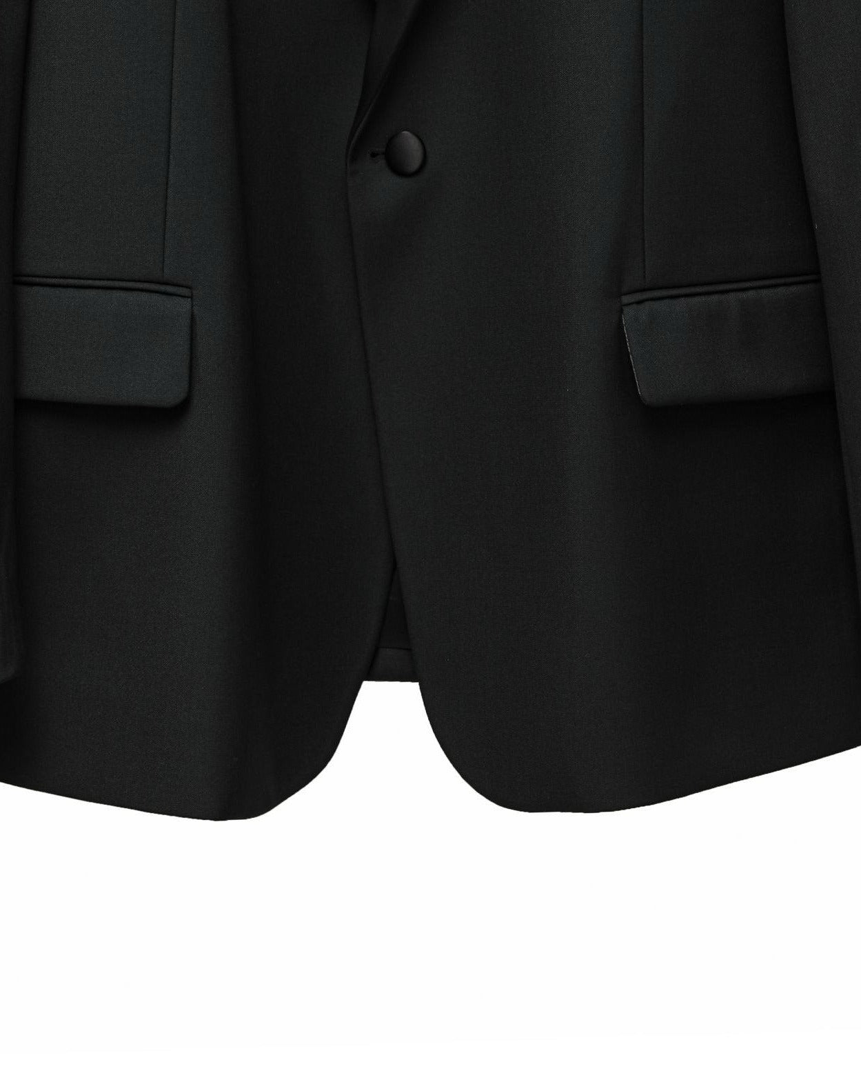 [PAPERMOON] SS / Oversized Silky Lapel Single Tuxedo Blazer