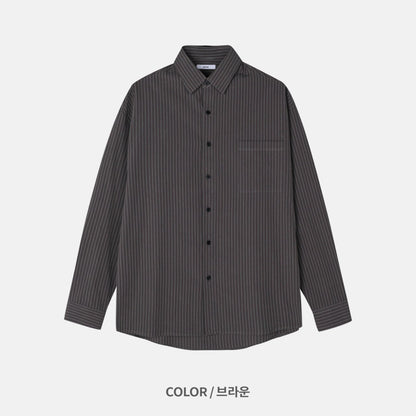 Pigment-Washed Nylon Shirt Jacket
