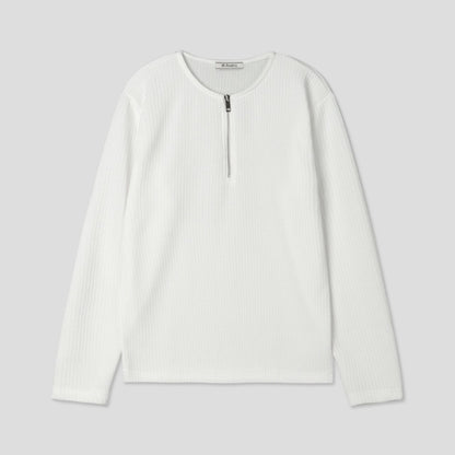 Barrel Zip Ribbed T-Shirt