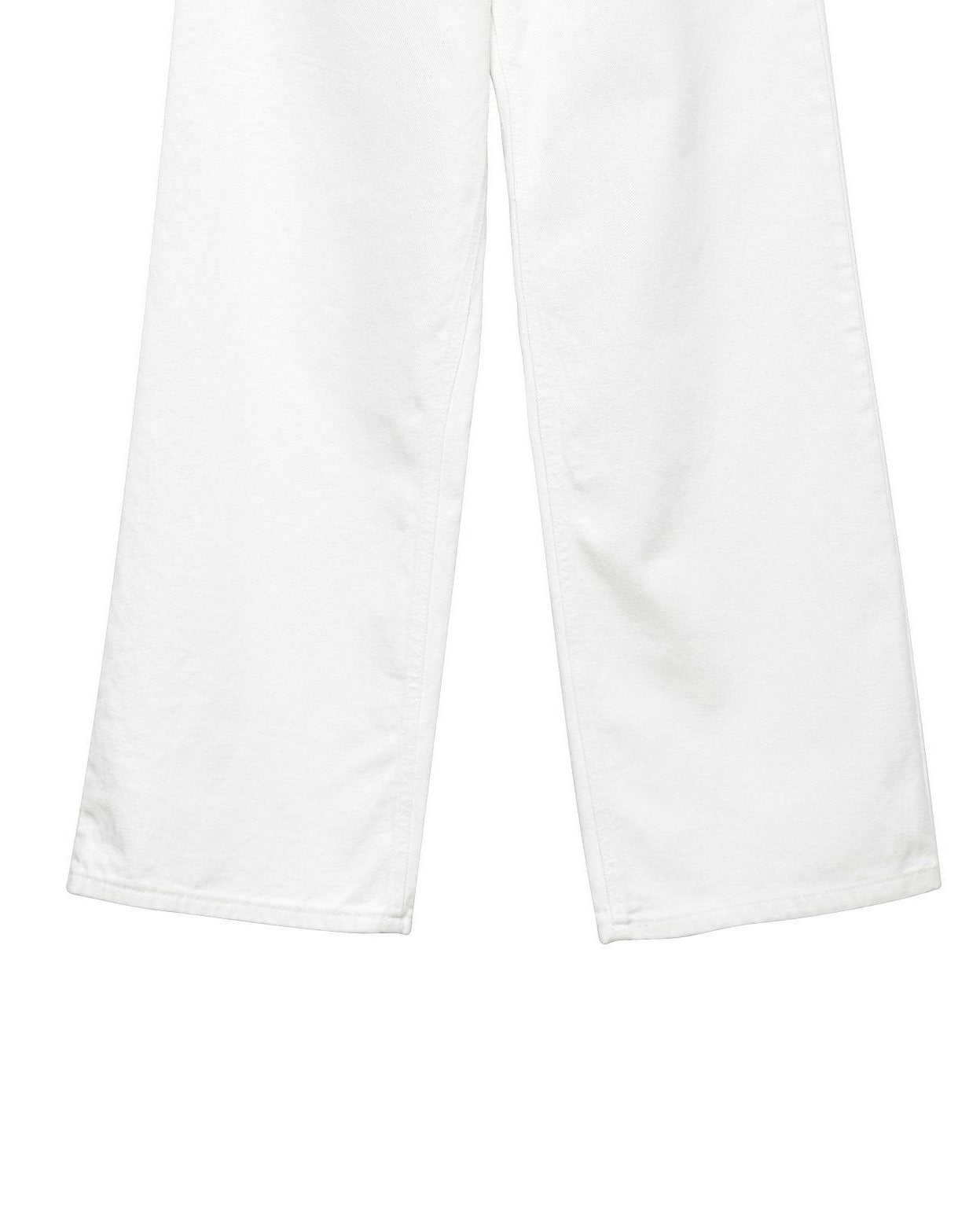 【PAPERMOON 페이퍼 문】SS / High Rise Wide Leg White Denim Pants