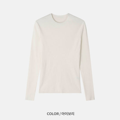 Naive Slim Rib T-Shirt