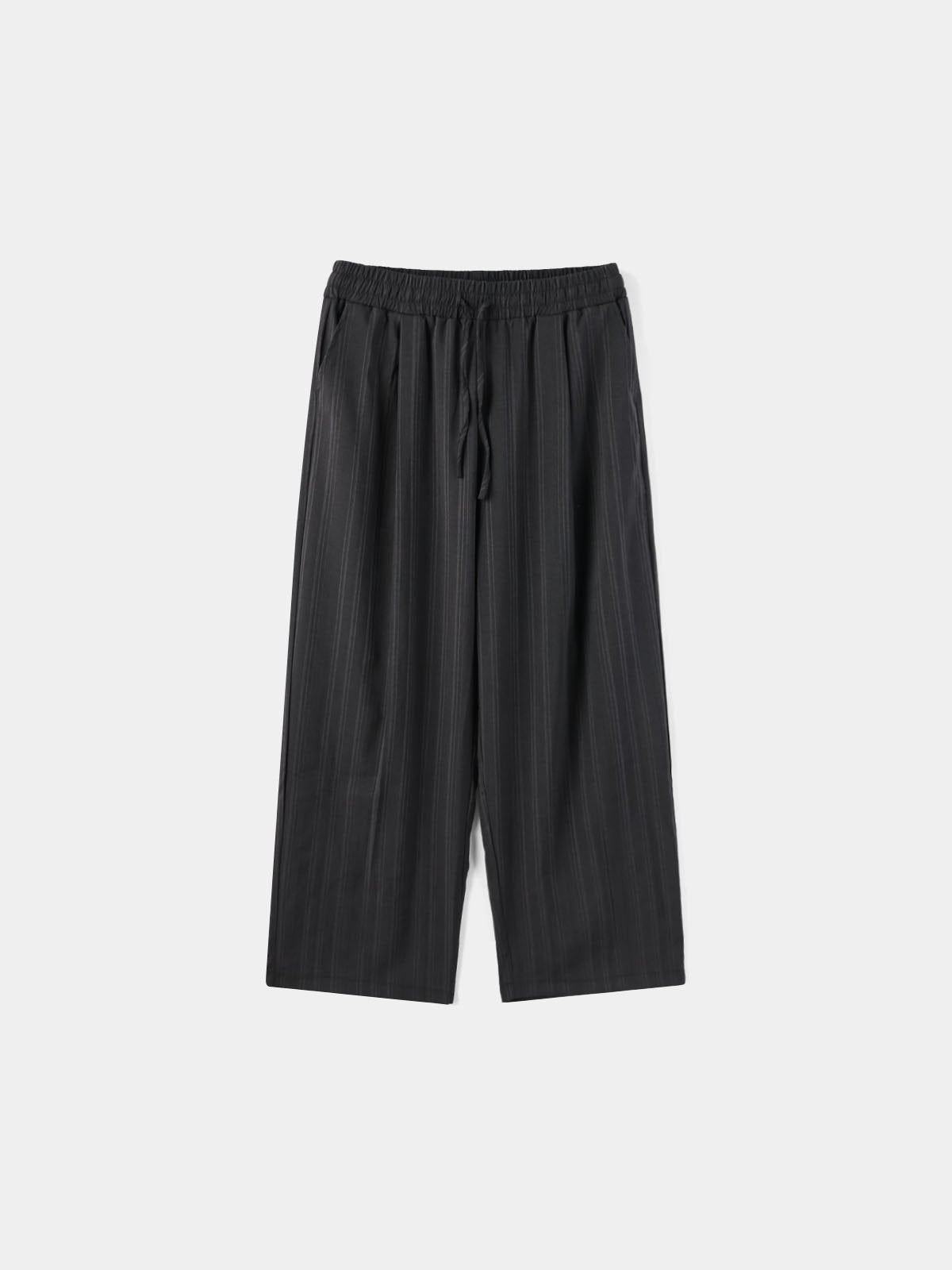 Tone-on Stripe Banding Slacks