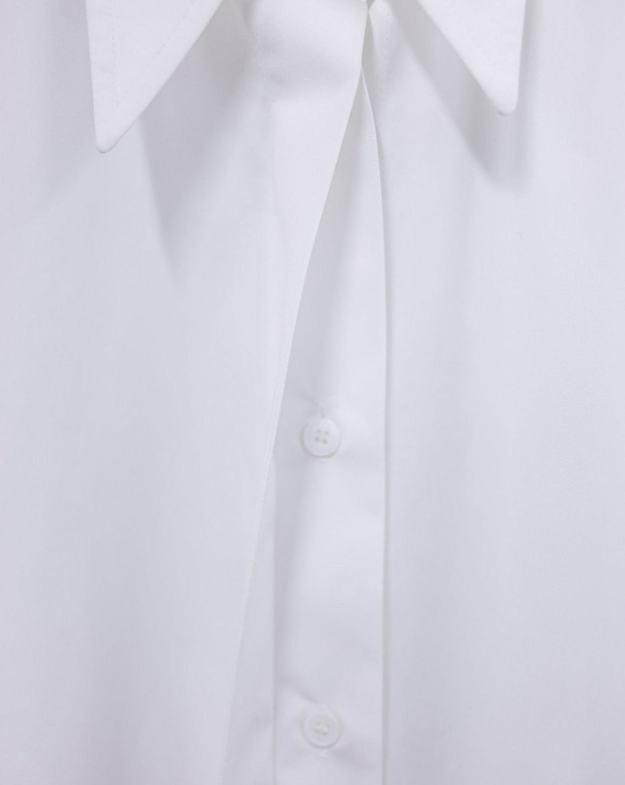 [PAPERMOON] SS / Padded Shoulder Button Down Cotton Shirt