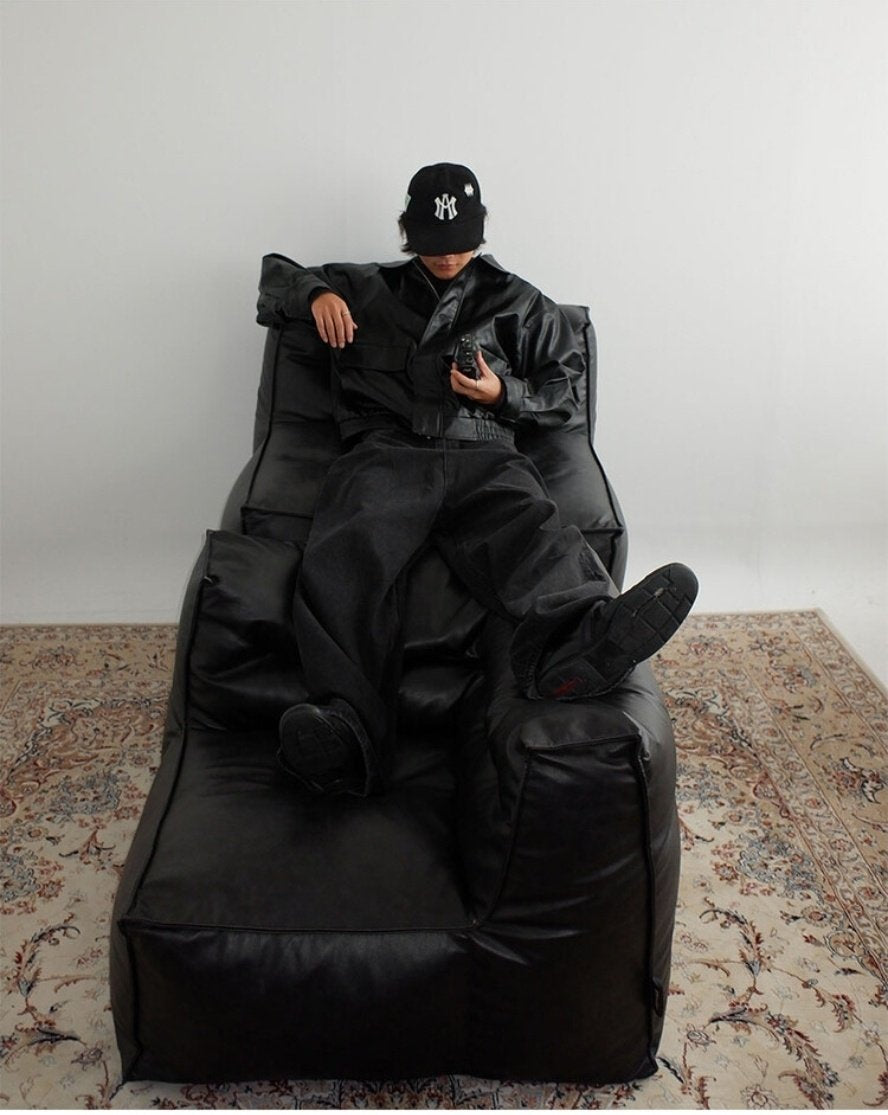 Soft Faux Leather Work Blouson