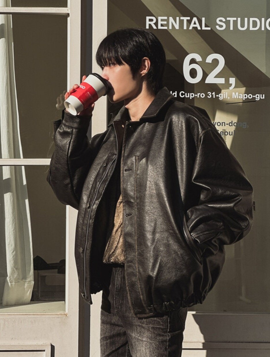 Dover Leather Padded Deck Jacket