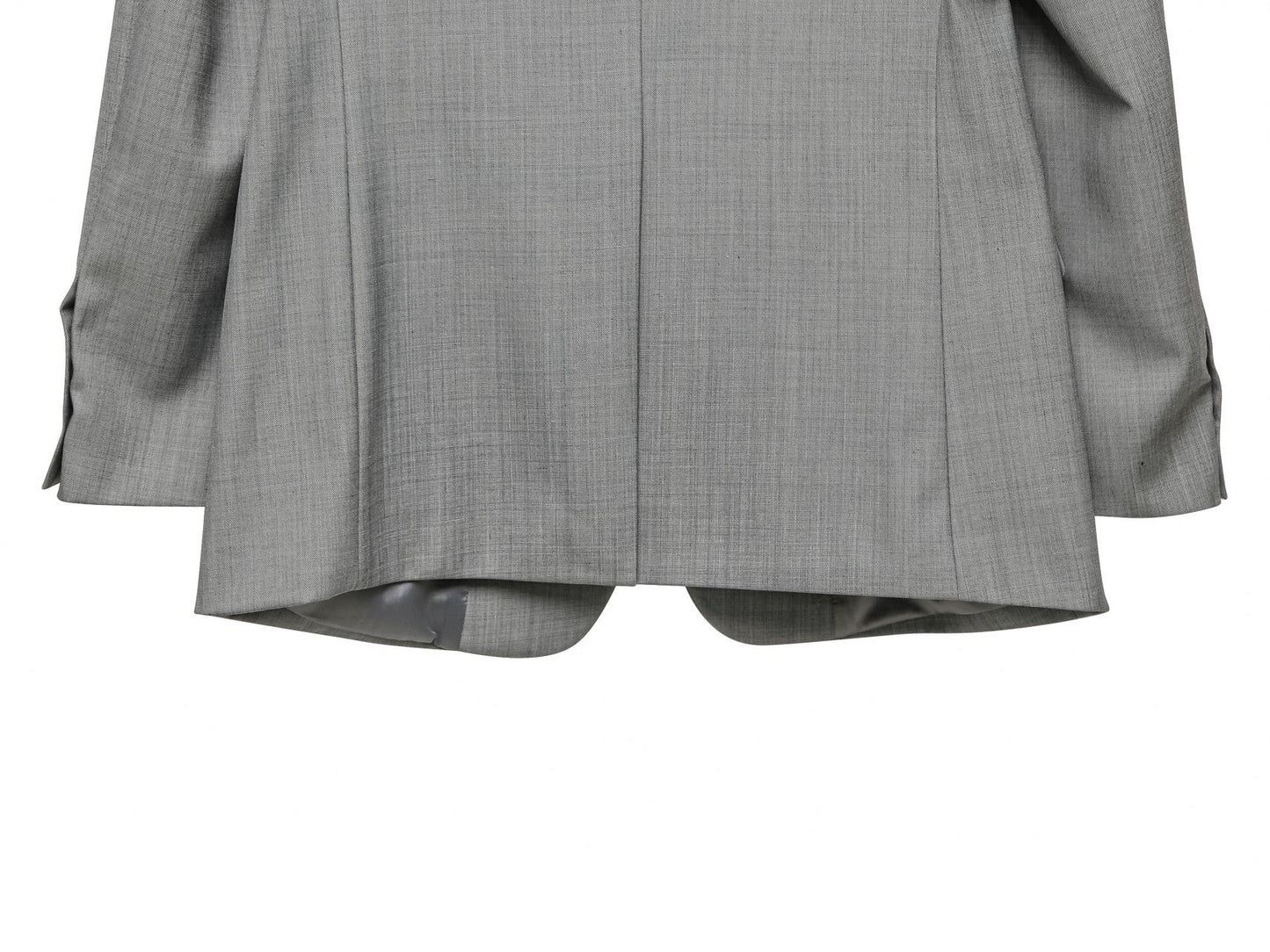 [PAPERMOON] SS / Sharkskin Fabric Collarless Oversized Set Up Blazer