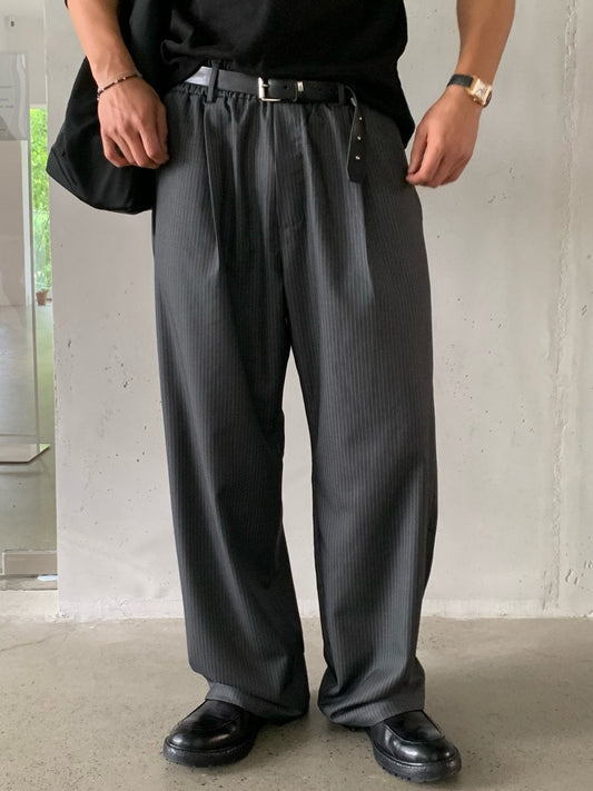 Bell Stripe Banding Pants