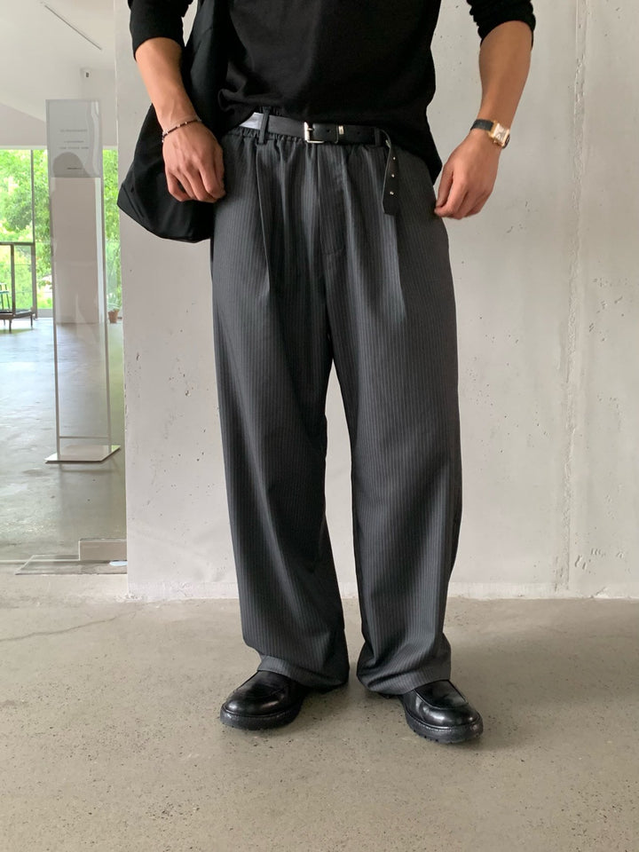 Bell Stripe Banding Pants