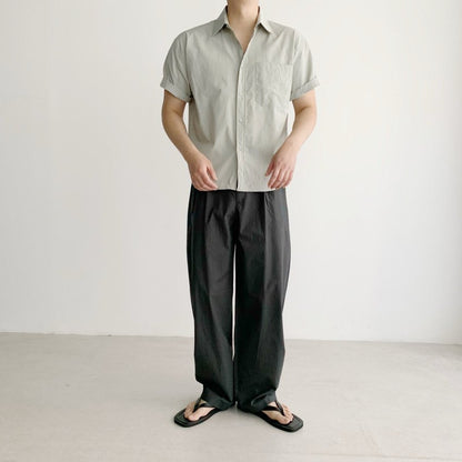 Dino Cotton Belted Pants