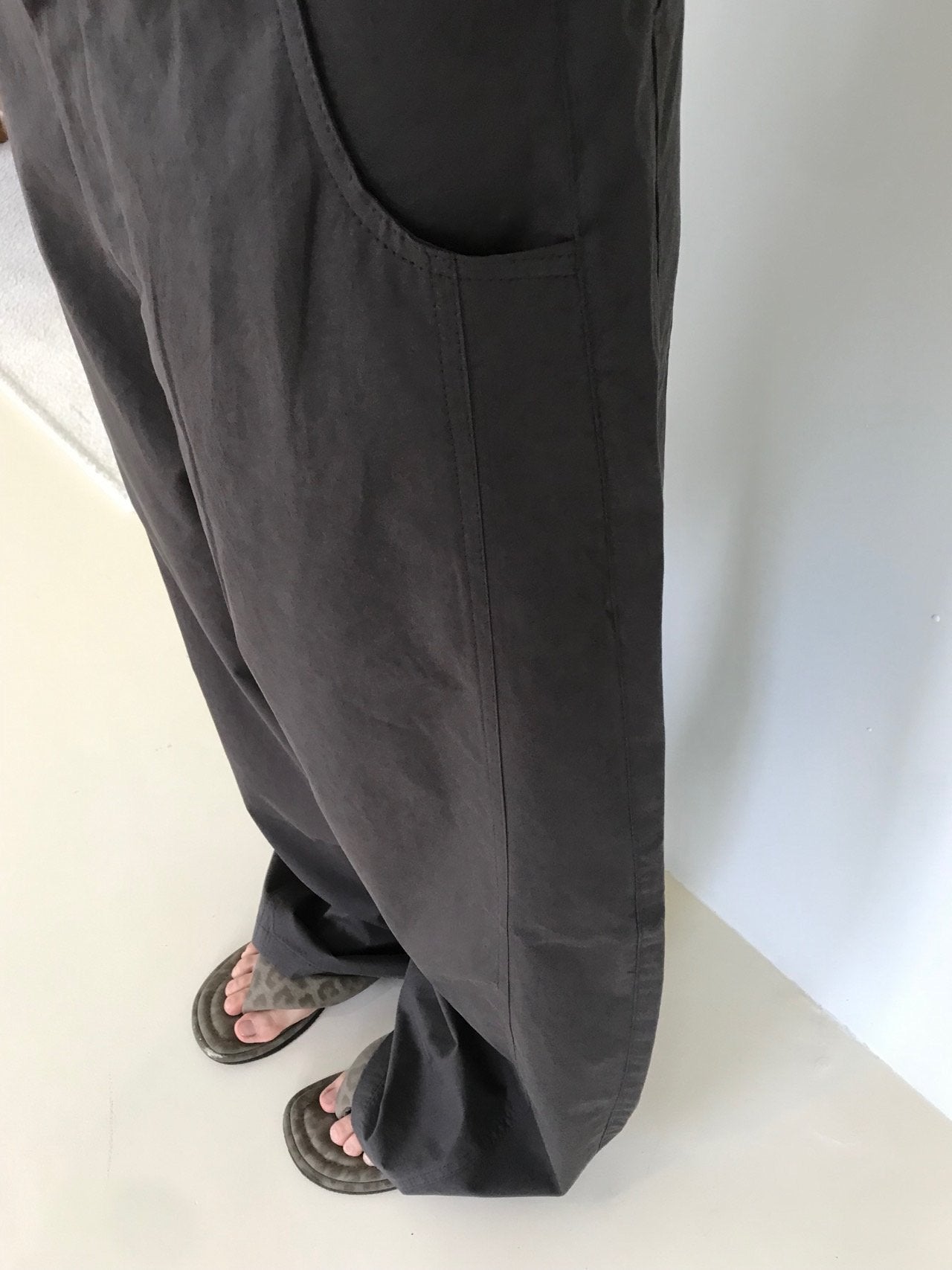 Soft Curve Wide Cotton Pants