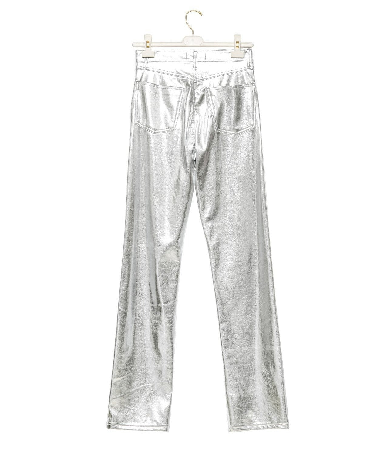 【즉납】【PAPERMOON 페이퍼 문】AW / Patent Vegan Leather Coated Straight Pants