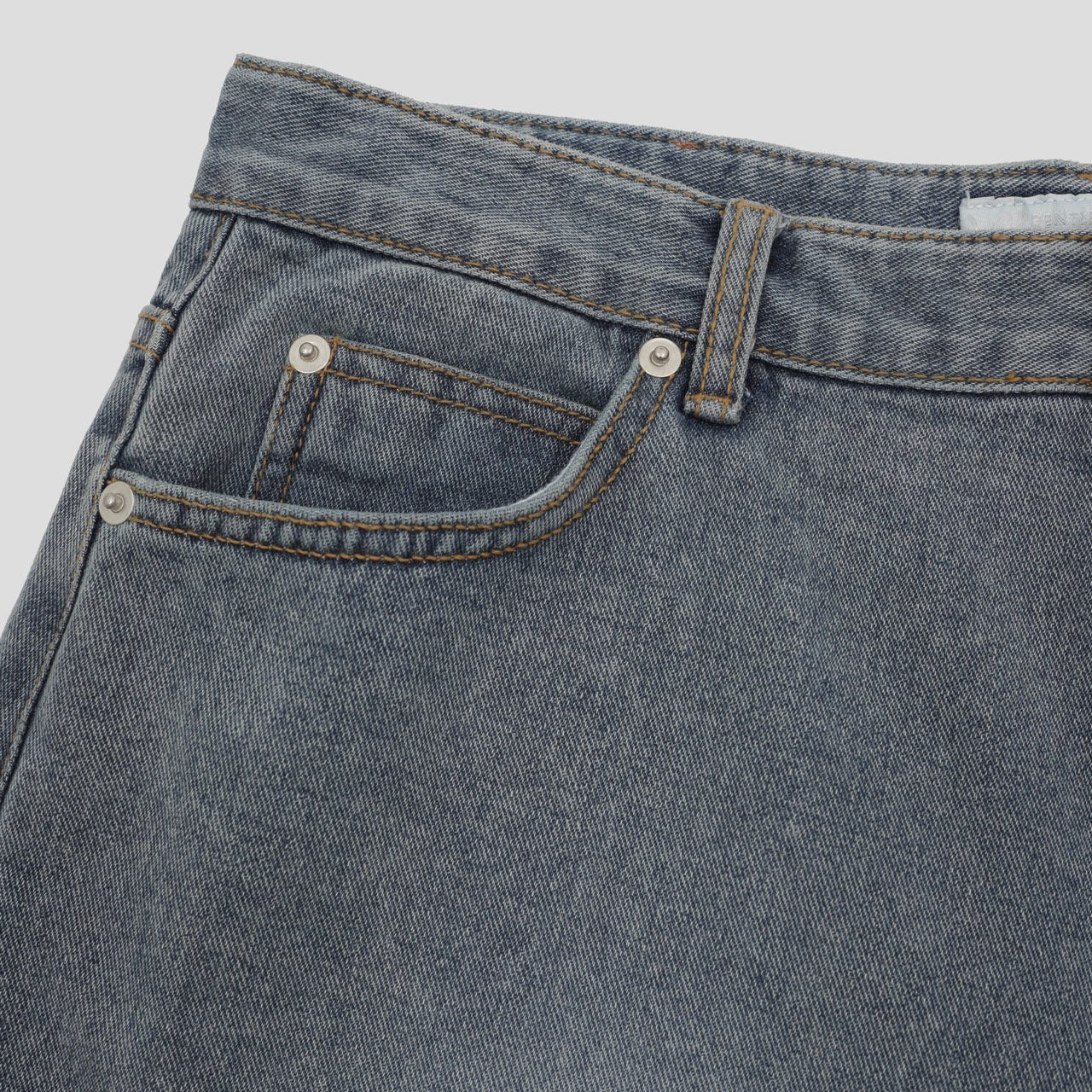 Coil Sand Wide Denim Pants