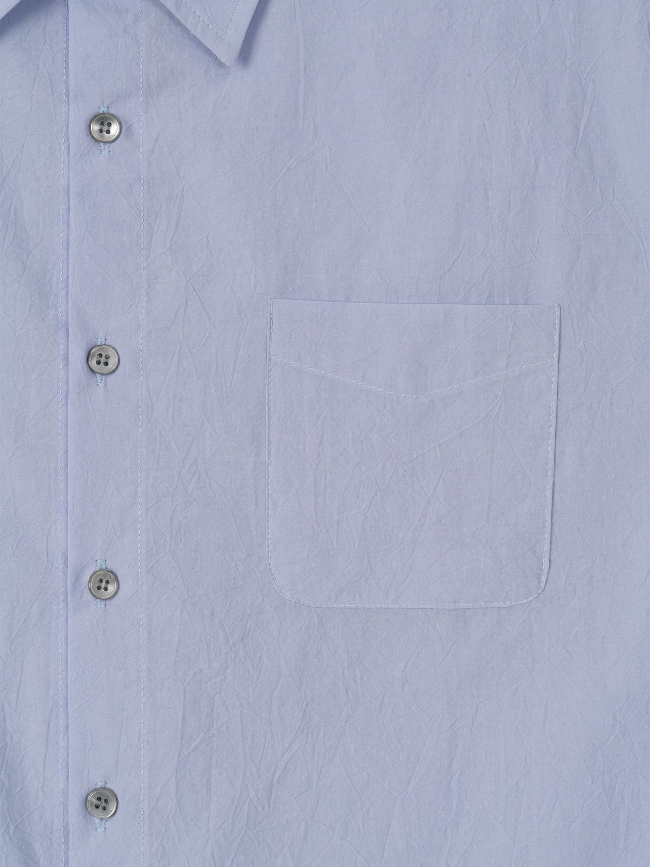 Pigment-Washed Nylon Shirt Jacket