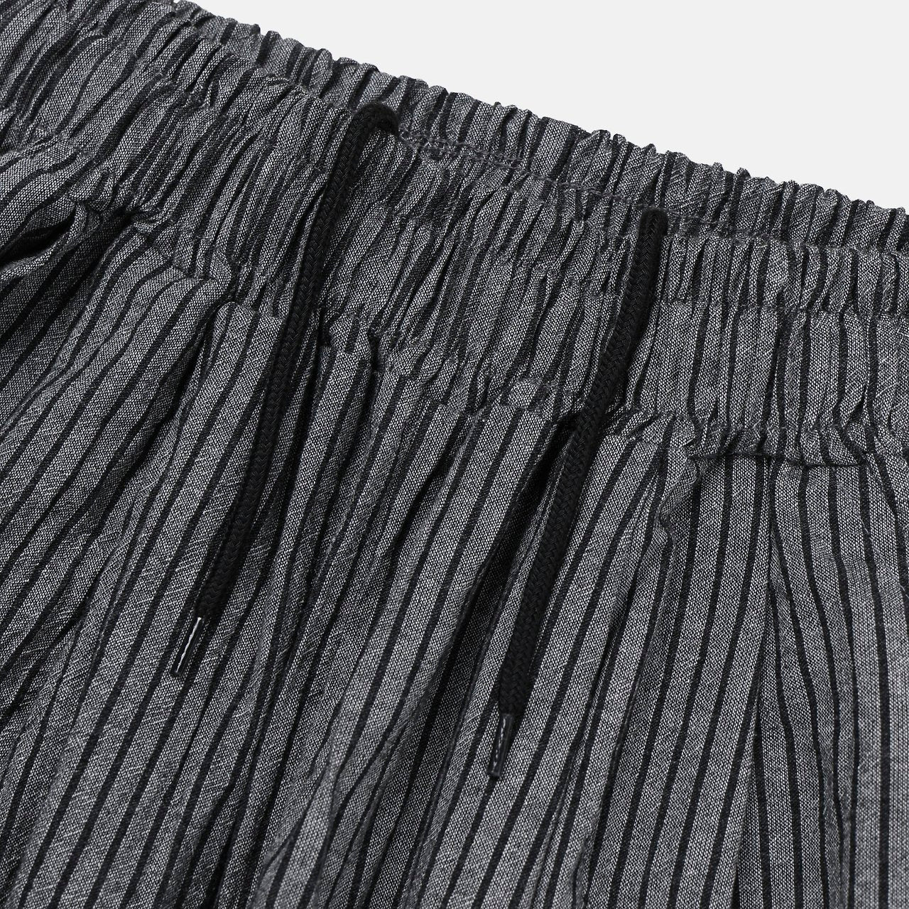 Bulky Fit Stripe Linen Pants