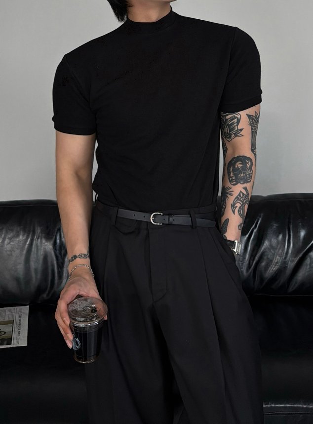 Two-Tuck Balloon Wide Slacks