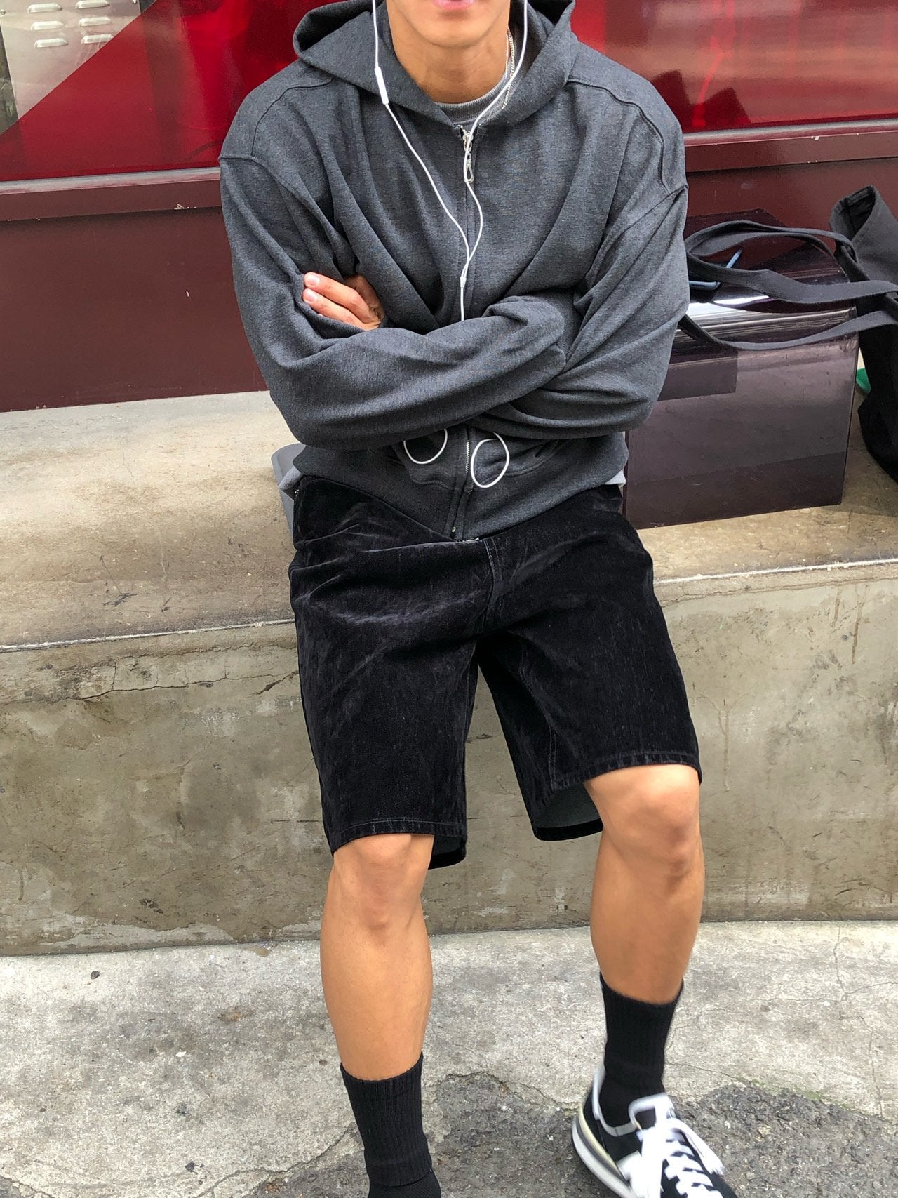 Prism Cropped Zip Hoodie