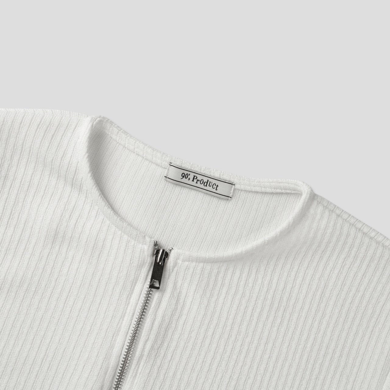 Barrel Zip Ribbed T-Shirt