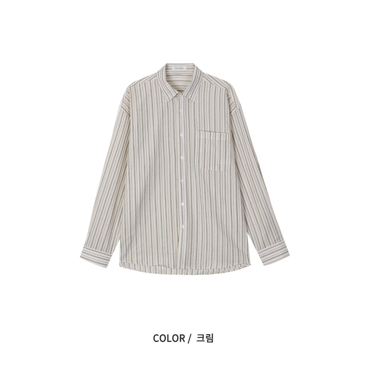 Rough Stripe Oversized Shirt
