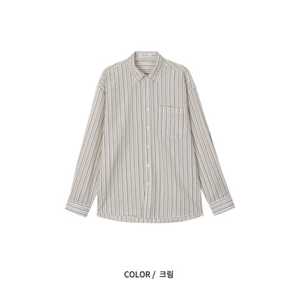 Rough Stripe Oversized Shirt