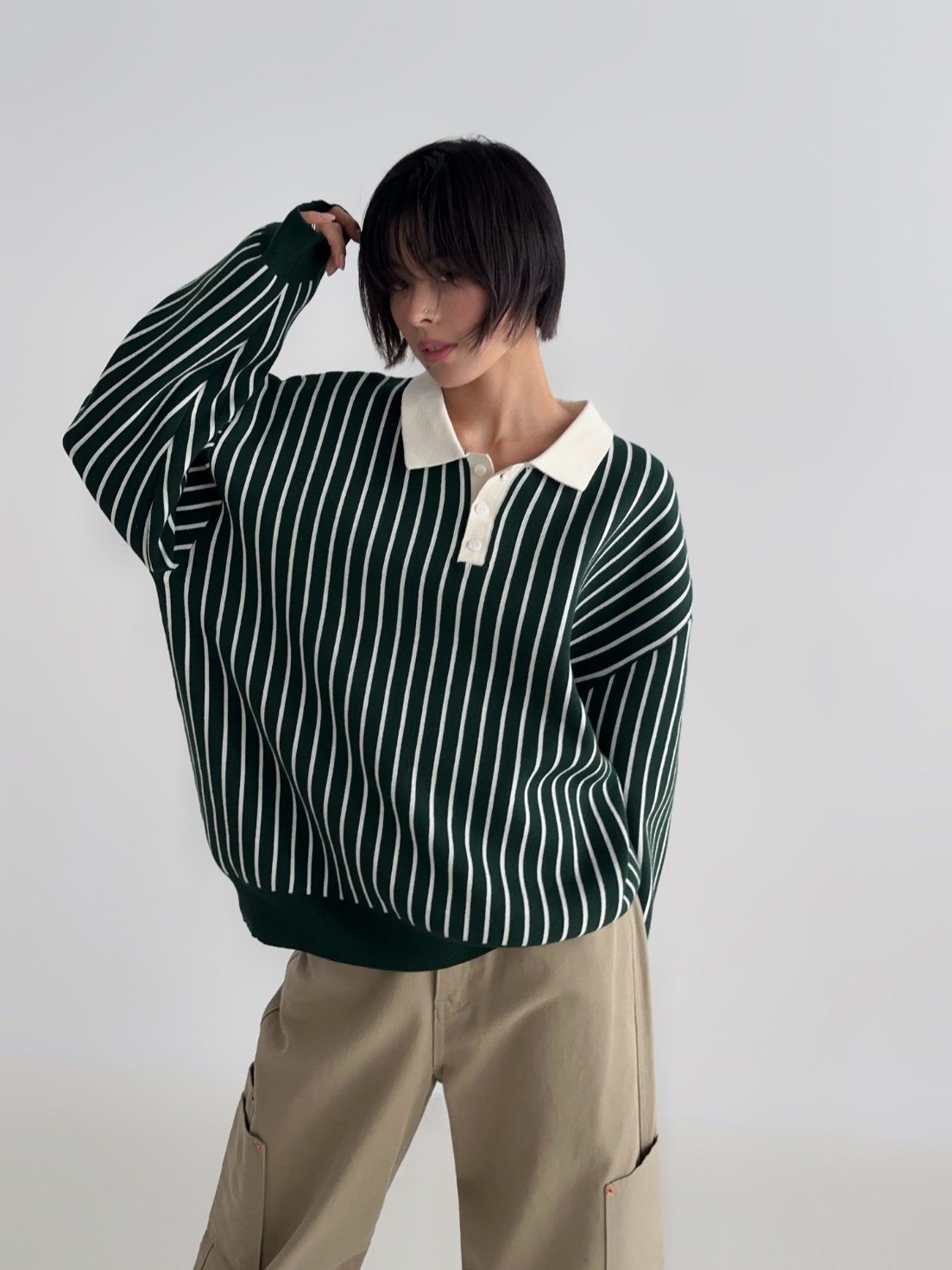 Loader Stripe Polo Knit