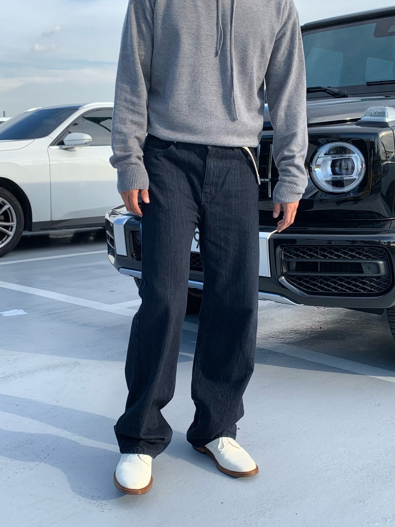 Luggage Ribbed Denim Pants